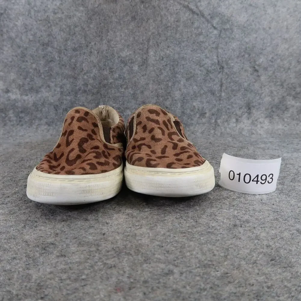 Gap Shoes Kids 12 Sneakers Slip On Animal Leopard Print Brown Casual Active Girl